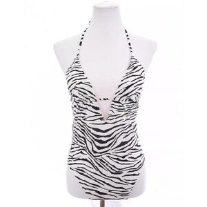 Charlie by Matthew Zink MZ One Piece Swimsuit Zebra Print Sz Large